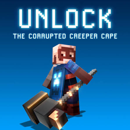 Minecraft Corrupted Creeper Cape-Only For Minecraft Dungens II